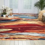 Nourison Chroma CRM04 Area Rug, Lava Flow, 7'9" x 9'9"