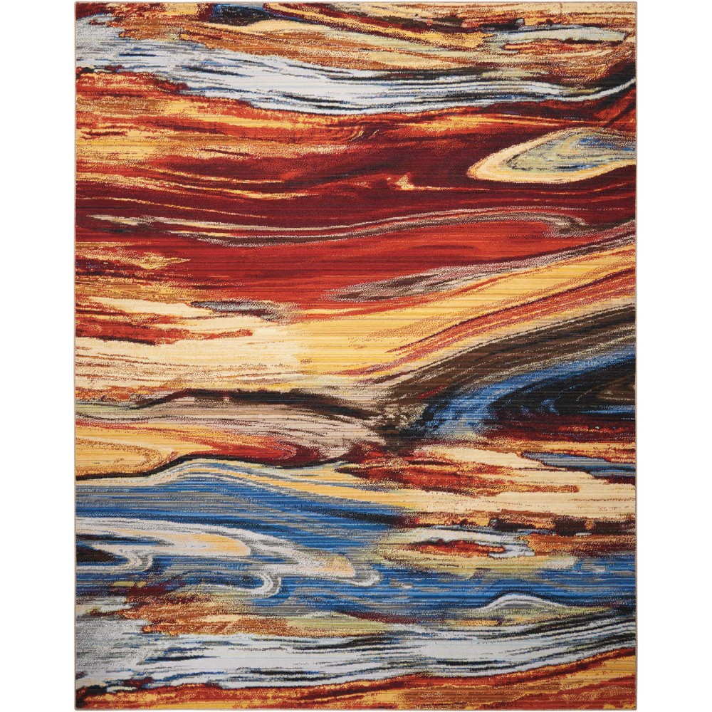 Nourison Chroma CRM04 Area Rug, Lava Flow, 8'6" x 11'6"