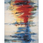 Nourison Chroma CRM05 Area Rug, Crimson Tide, 8'6" x 11'6"