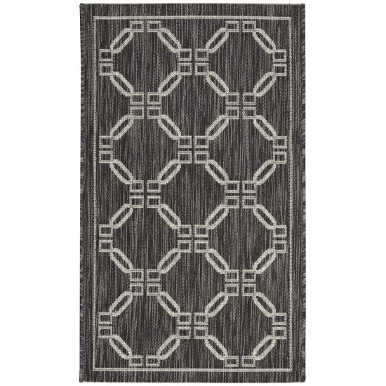 Nourison Country Side CTR02 Area Rug, Charcoal, 2'2" x 3'9"