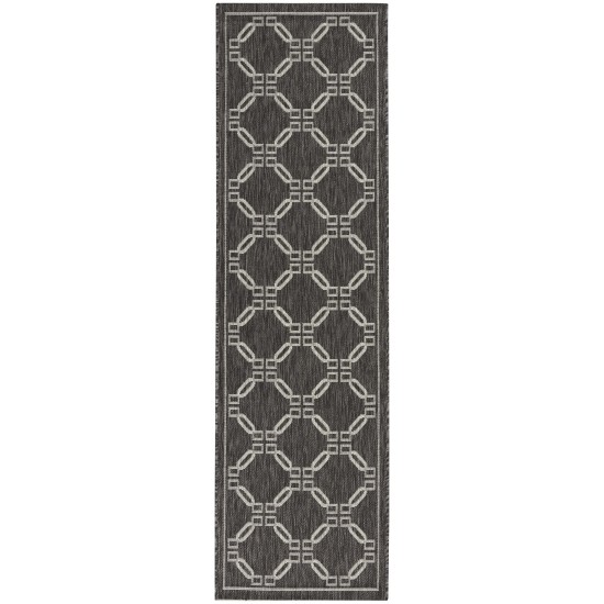 Nourison Country Side CTR02 Runner Rug, Charcoal, 2'2" x 7'6"