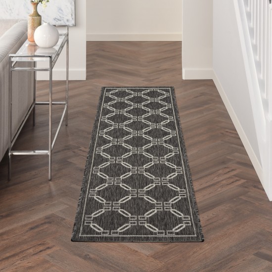 Nourison Country Side CTR02 Runner Rug, Charcoal, 2'2" x 7'6"