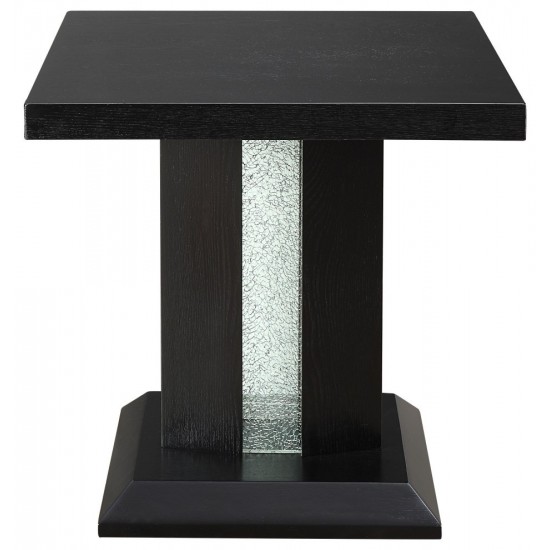 ACME Bernice End Table, Black & LED