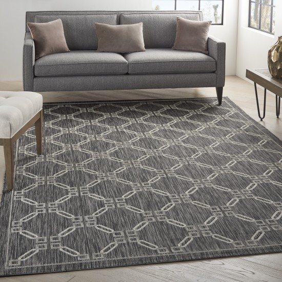 Nourison Country Side CTR02 Area Rug, Charcoal, 6' x 9'