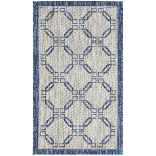 Nourison Country Side CTR02 Area Rug, Ivory/Blue, 2'2" x 3'9"