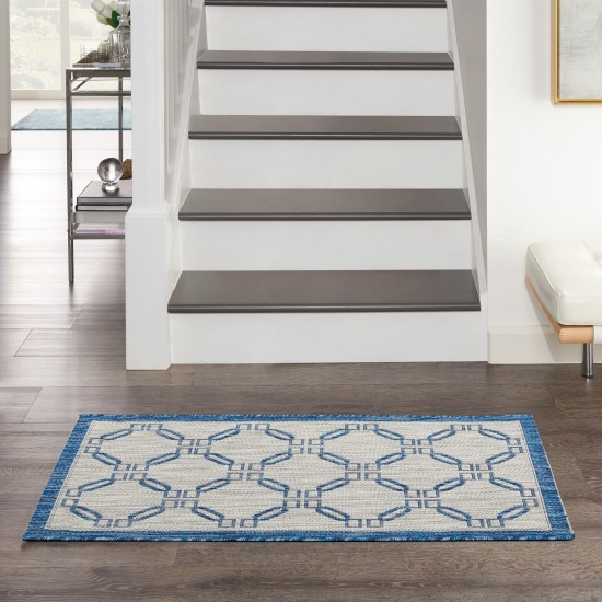 Nourison Country Side CTR02 Area Rug, Ivory/Blue, 2'2" x 3'9"