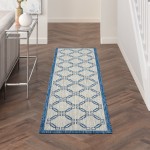 Nourison Country Side CTR02 Runner Rug, Ivory/Blue, 2'2" x 7'6"