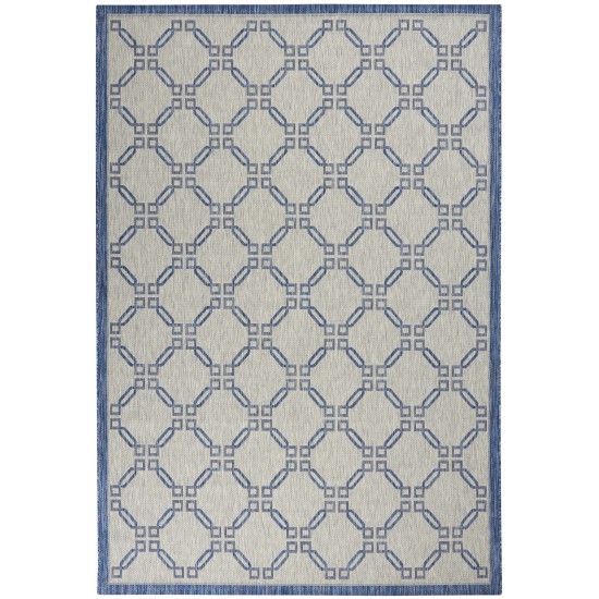 Nourison Country Side CTR02 Area Rug, Ivory/Blue, 6' x 9'