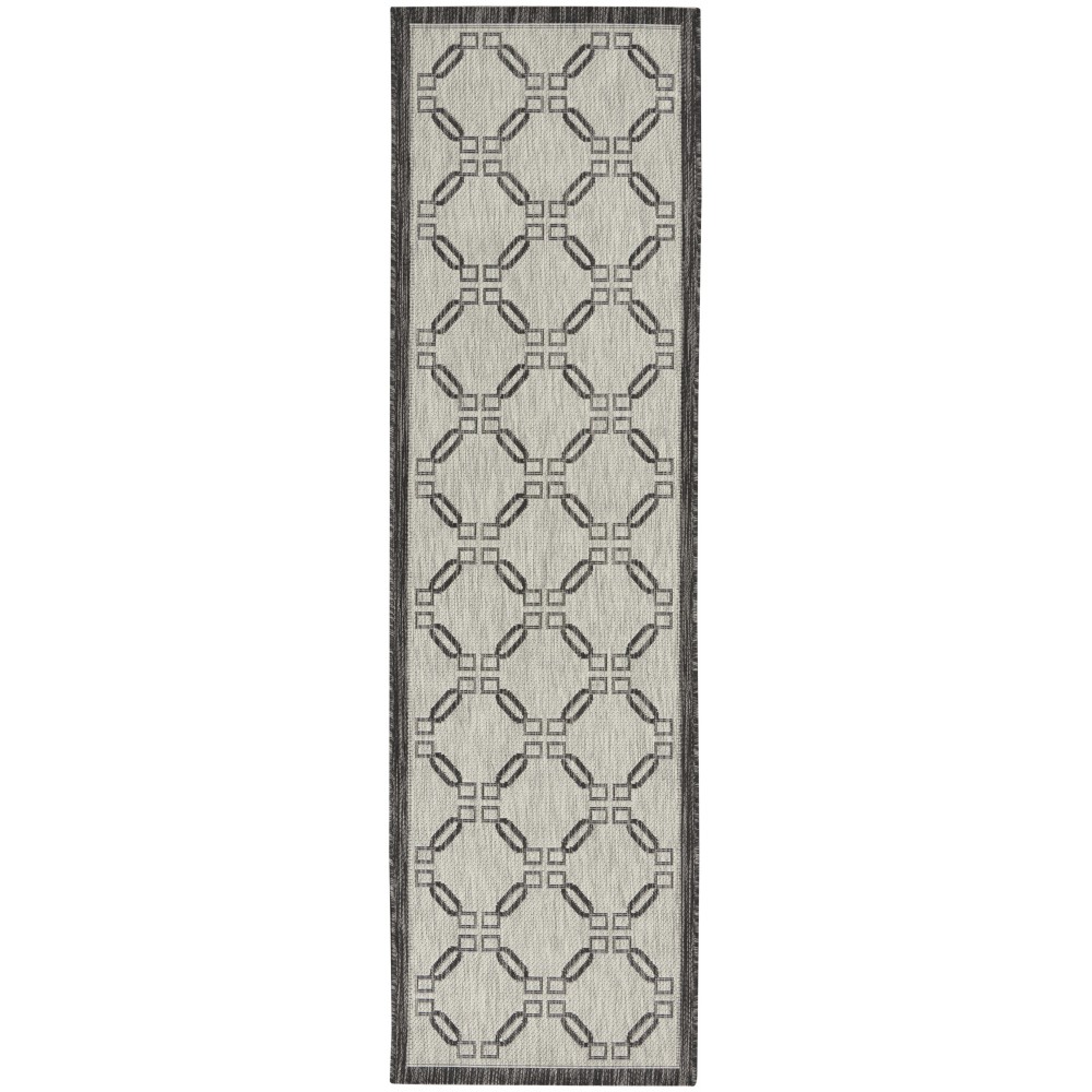 Nourison Country Side CTR02 Runner Rug, Ivory/Charcoal, 2'2" x 7'6"