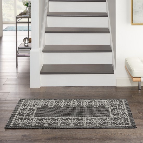 Nourison Country Side CTR03 Area Rug, Charcoal, 2'2" x 3'9"