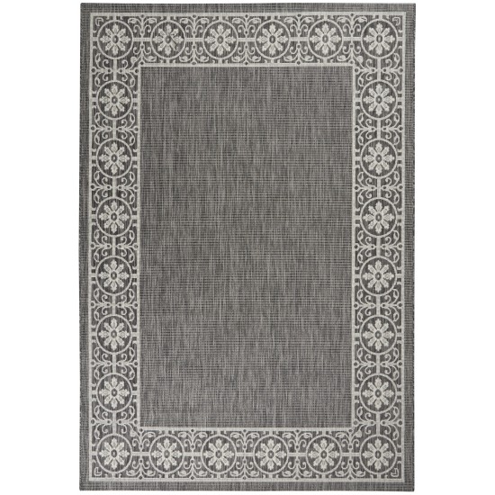 Nourison Country Side CTR03 Area Rug, Charcoal, 6' x 9'