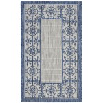 Nourison Country Side CTR03 Area Rug, Ivory/Blue, 2'2" x 3'9"