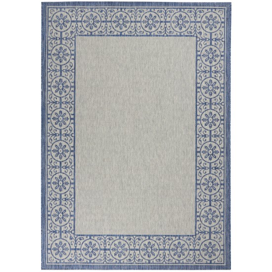 Nourison Country Side CTR03 Area Rug, Ivory/Blue, 7' x 10'