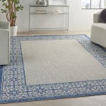 Nourison Country Side CTR03 Area Rug, Ivory/Blue, 7' x 10'