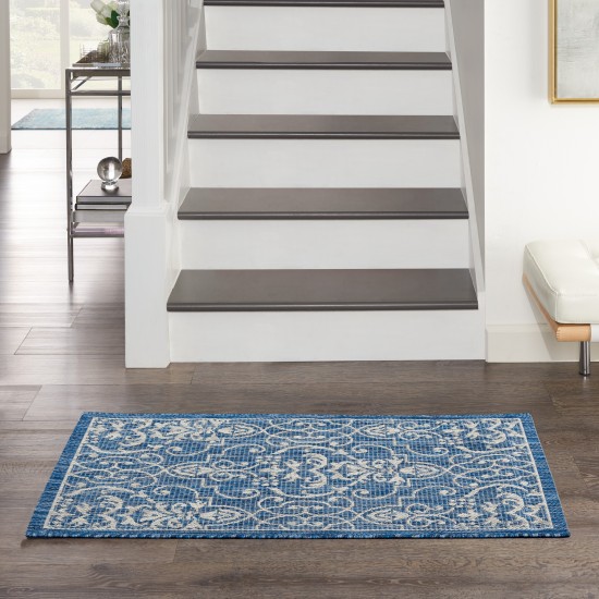 Nourison Country Side CTR04 Area Rug, Denim, 2'2" x 3'9"