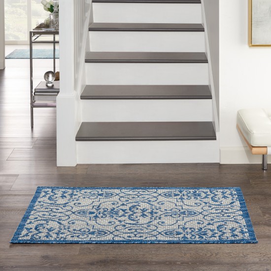 Nourison Country Side CTR04 Area Rug, Ivory/Blue, 2'2" x 3'9"