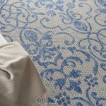Nourison Country Side CTR04 Area Rug, Ivory/Blue, 7' x 10'