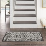 Nourison Country Side CTR04 Area Rug, Ivory/Charcoal, 2'2" x 3'9"