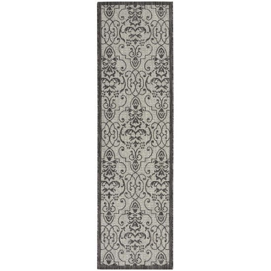 Nourison Country Side CTR04 Runner Rug, Ivory/Charcoal, 2'2" x 7'6"