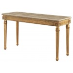 ACME Daesha Sofa Table, Marble & Antique Gold