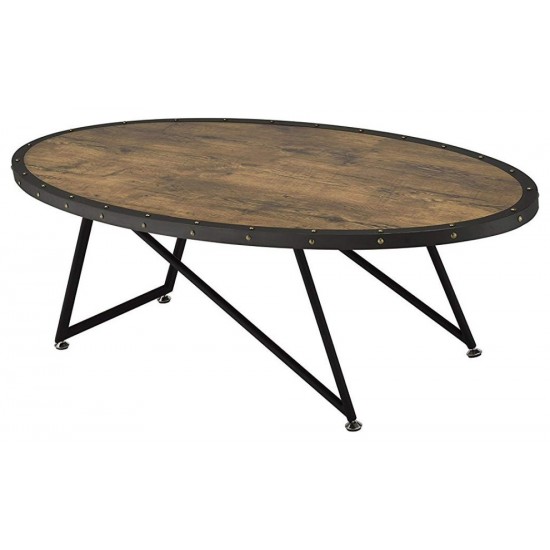 ACME Allis Coffee Table, Weathered Dark Oak