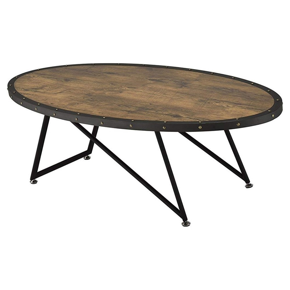 ACME Allis Coffee Table, Weathered Dark Oak