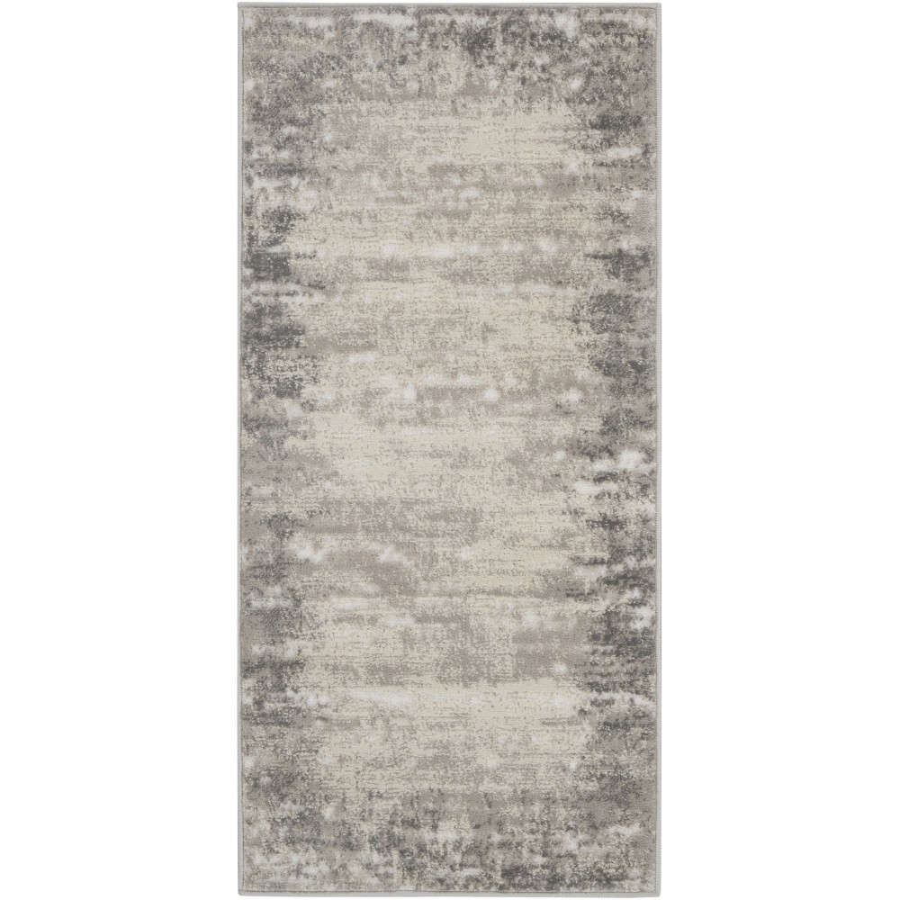 Nourison Cyrus CYR04 Runner Rug, Ivory/Grey, 2' x 4' Nourison Cyrus CYR04 Runner Rug, Ivory/Grey, 2' x 4'
