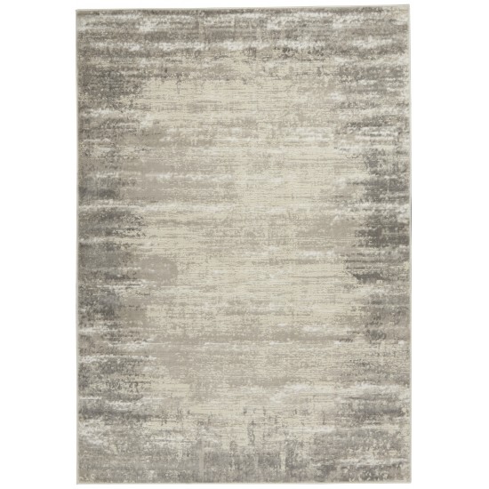 Nourison Cyrus CYR04 Area Rug, Ivory/Grey, 5'3" x 7'3"