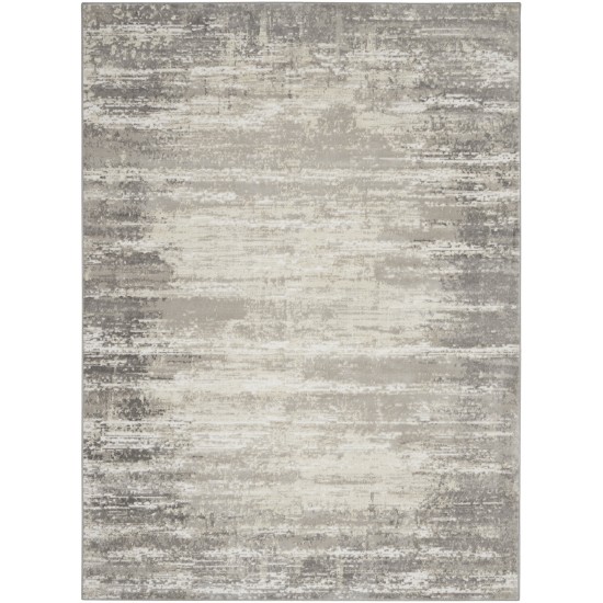 Nourison Cyrus CYR04 Area Rug, Ivory/Grey, 7' x 10'