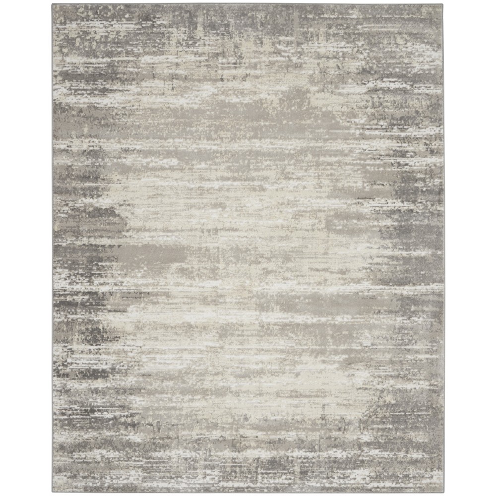 Nourison Cyrus CYR04 Area Rug, Ivory/Grey, 7'10" x 9'10"