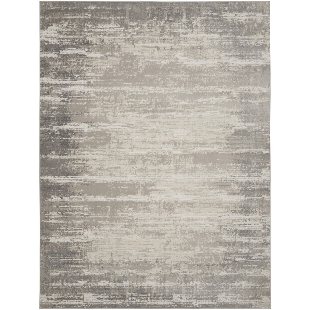 Nourison Cyrus CYR04 Area Rug, Ivory/Grey, 9' x 12'