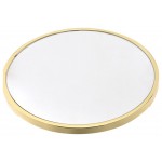 ACME Lajita Side Table, Gold & Mirror