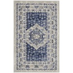 Nourison Cyrus CYR05 Area Rug, Ivory/Blue, 2'6" x 4'