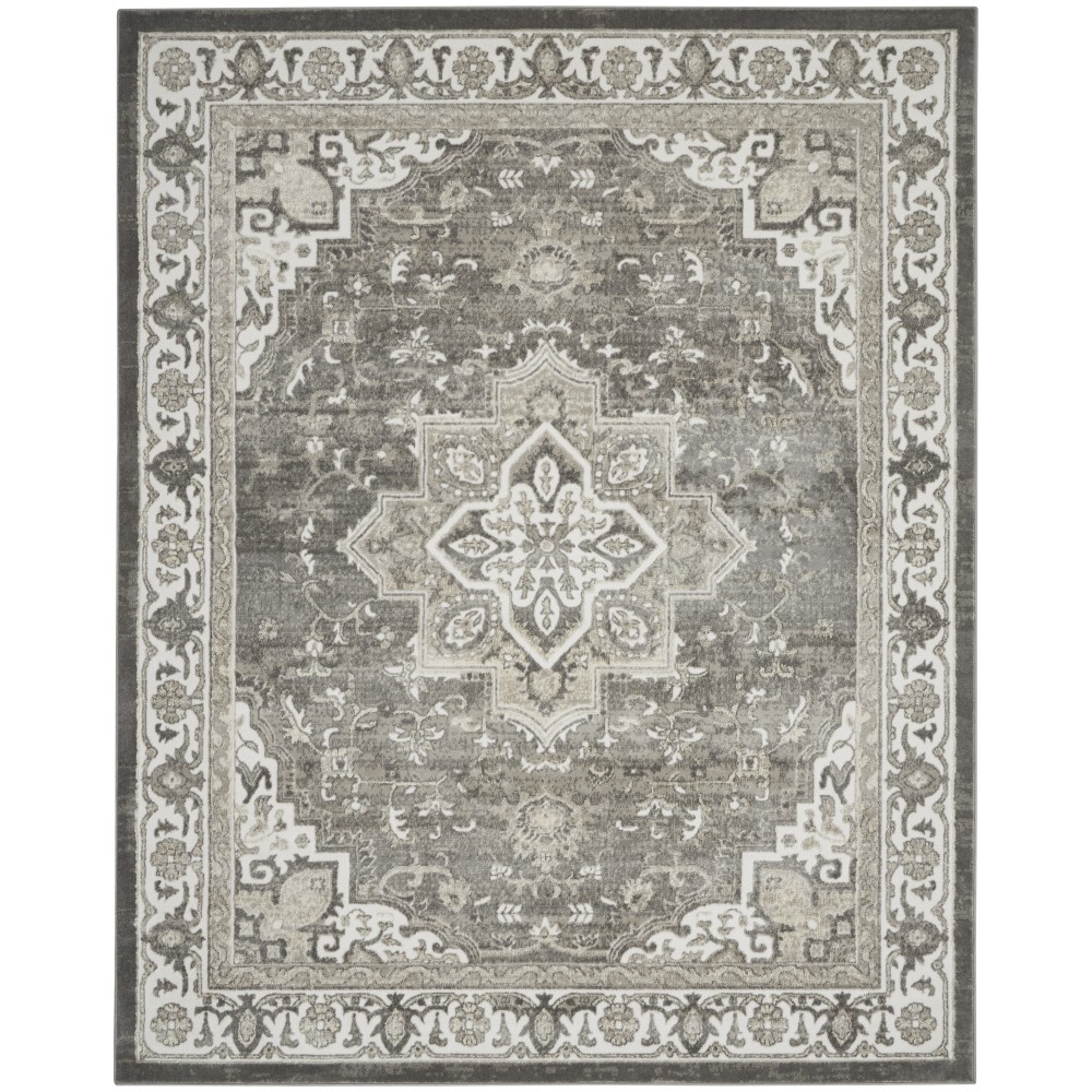 Nourison Cyrus CYR06 Area Rug, Grey, 7'10" x 9'10" Nourison Cyrus CYR06 Area Rug, Grey, 7'10" x 9'10"