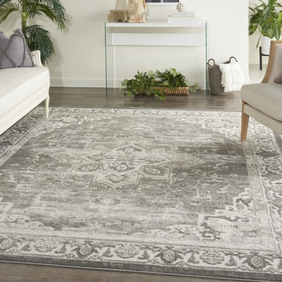 Nourison Cyrus CYR06 Area Rug, Grey, 7'10" x 9'10"