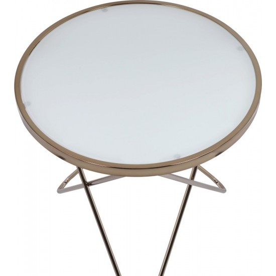 ACME Valora Coffee Table, Champagne & Frosted Glass