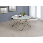 ACME Valora Coffee Table, Champagne & Frosted Glass