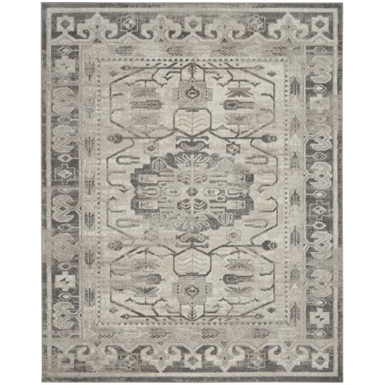 Nourison Cyrus CYR08 Area Rug, Ivory/Grey, 7'10" x 9'10"