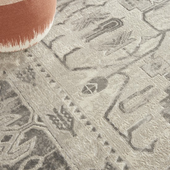 Nourison Cyrus CYR08 Area Rug, Ivory/Grey, 7'10" x 9'10"