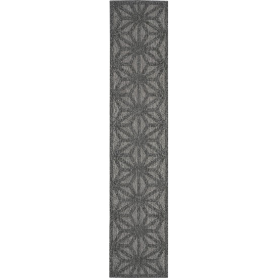 Nourison Cozumel CZM01 Runner Rug, Dark Grey, 2'2" x 10'