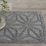 Nourison Cozumel CZM01 Area Rug, Dark Grey, 2'2" x 3'9"