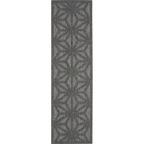 Nourison Cozumel CZM01 Runner Rug, Dark Grey, 2'2" x 7'6"