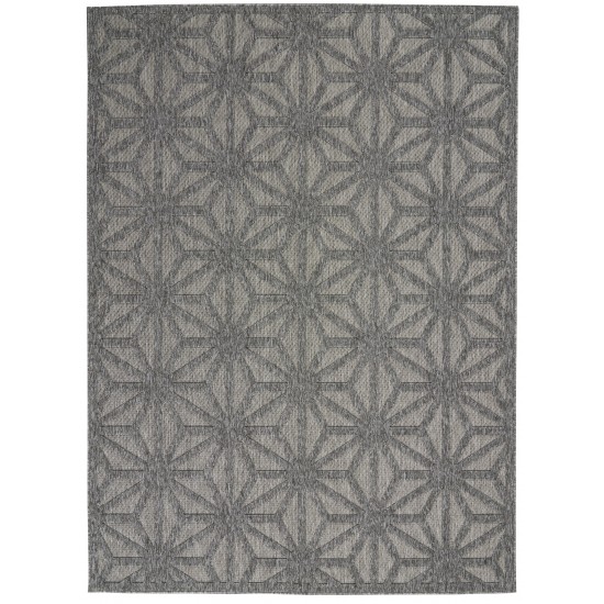 Nourison Cozumel CZM01 Area Rug, Dark Grey, 4' x 6'