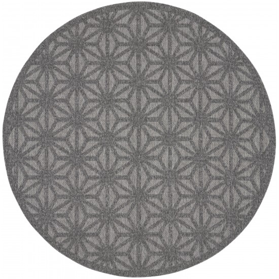 Nourison Cozumel CZM01 Area Rug, Dark Grey, 7'10" x Round