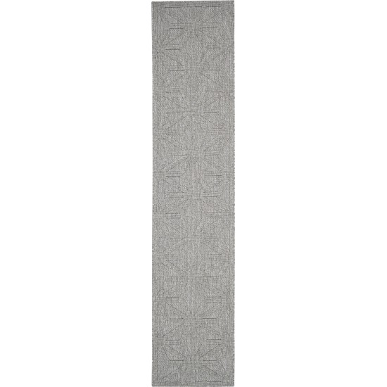 Nourison Cozumel CZM01 Runner Rug, Light Grey, 2'2" x 10'