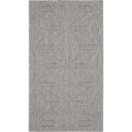 Nourison Cozumel CZM01 Area Rug, Light Grey, 2'2" x 3'9"