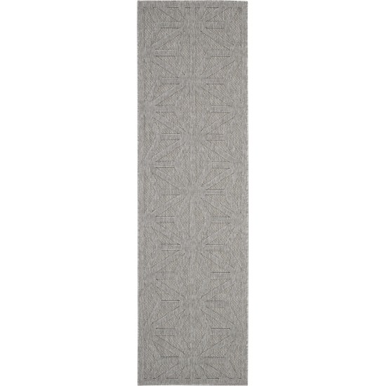 Nourison Cozumel CZM01 Runner Rug, Light Grey, 2'2" x 7'6"