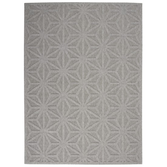 Nourison Cozumel CZM01 Area Rug, Light Grey, 4' x 6'