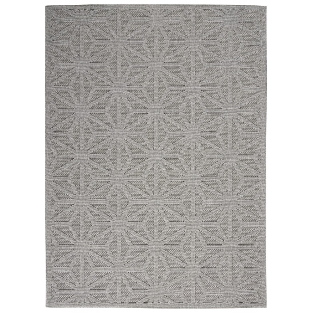 Nourison Cozumel CZM01 Area Rug, Light Grey, 5'3" x 7'3"