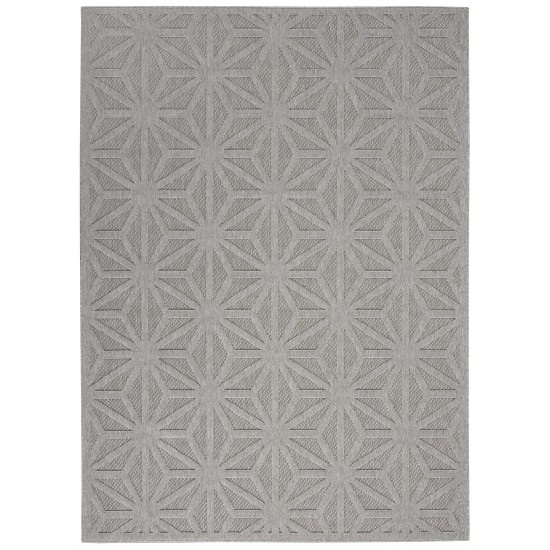 Nourison Cozumel CZM01 Area Rug, Light Grey, 6' x 9'